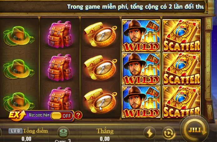 Hình ảnh video slot hiện đại với đồ họa 3D sống động và các nhân vật phiêu lưu
